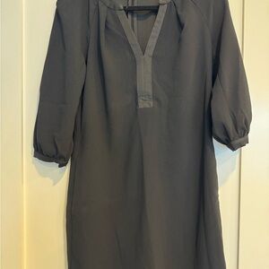 Trina Turk Black V-Neck Mini Dress